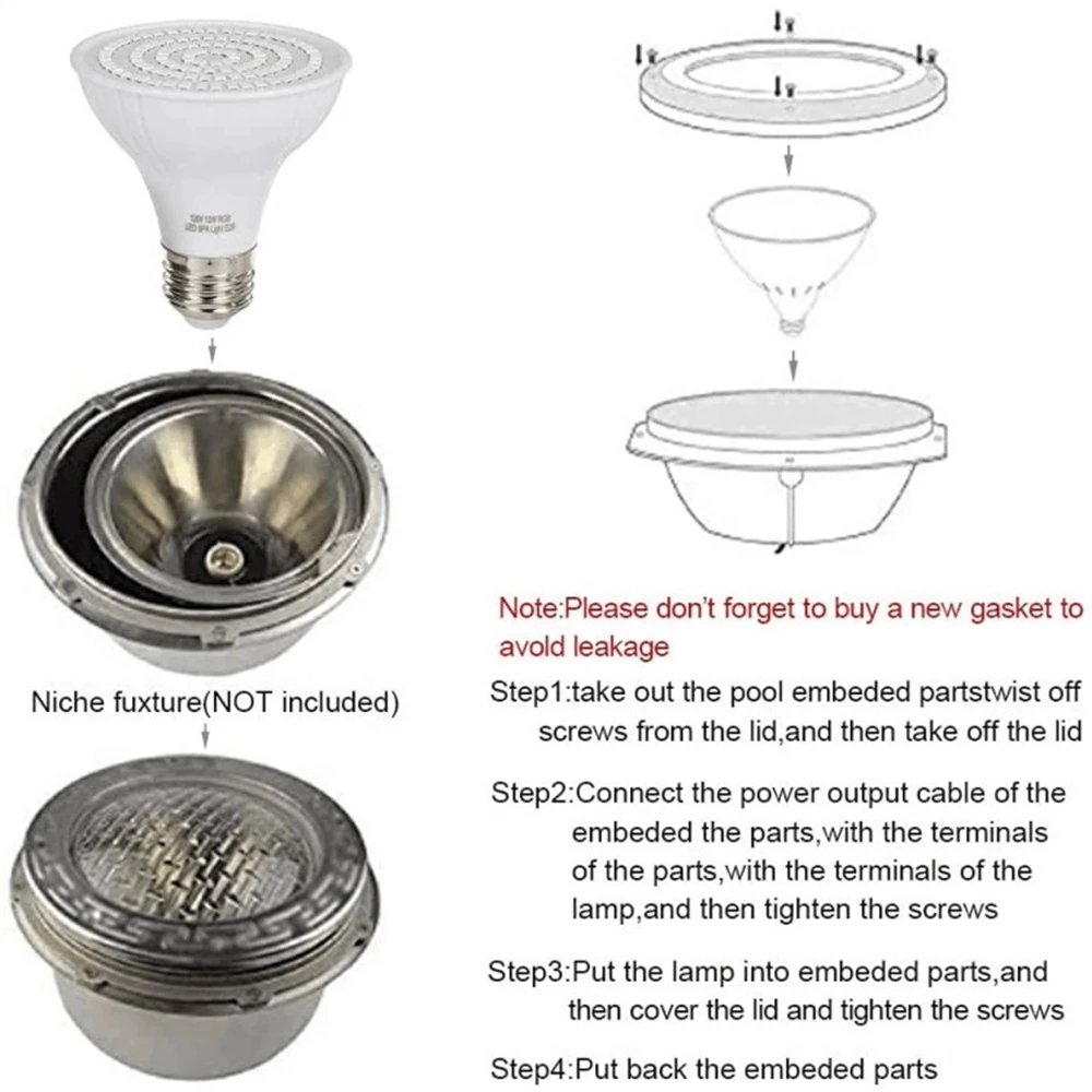 RGB LED Schwimmbad Licht E27 E – Xy Spa & Wellness Reviews Bewertung und Preis